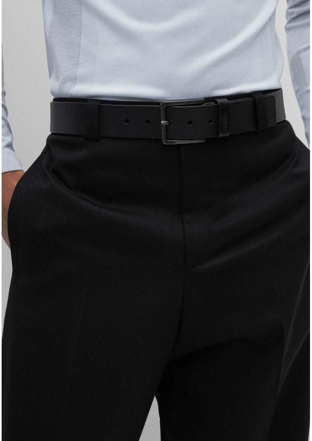 HUGO Leren riem Gionio van italiaans leer met logo-embossing op de lus - Foto 5