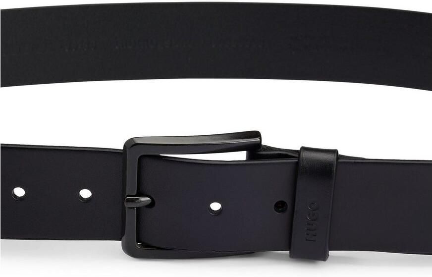 HUGO Leren riem Gionio van italiaans leer met logo-embossing op de lus - Foto 13