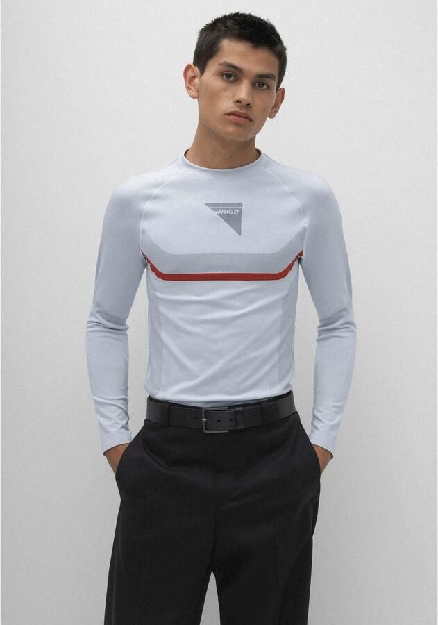 HUGO Leren riem Gionio van italiaans leer met logo-embossing op de lus - Foto 6