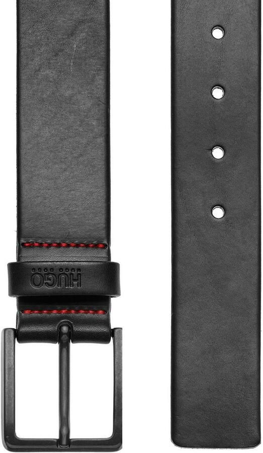 HUGO Leren riem Gionio van italiaans leer met logo-embossing op de lus - Foto 14