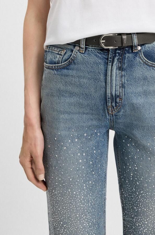 HUGO Leren riem Zoey-C Sz25 met metalen logo - Foto 6