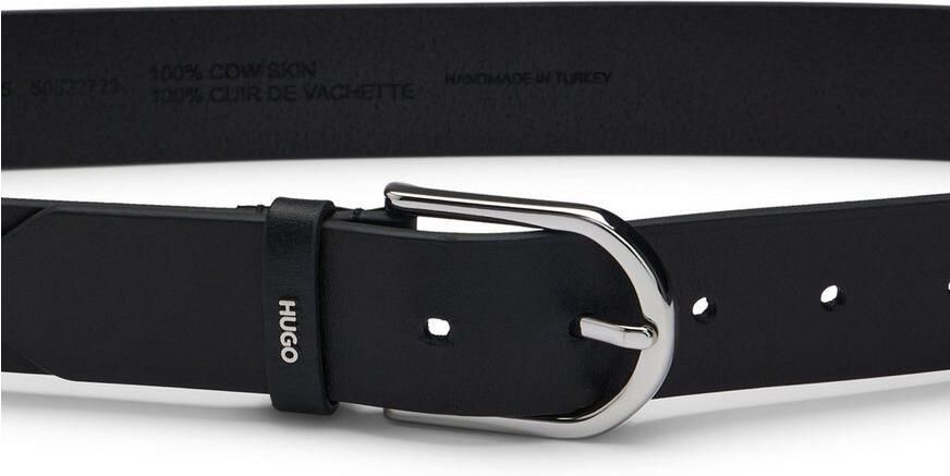 HUGO Leren riem Zoey-S Sz35 Ovale sluiting merklogo van metaal - Foto 5
