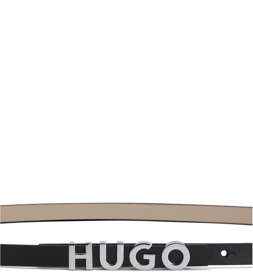 HUGO Leren riem Zula Belt 1 5cm Sluiting met tekst - Foto 3