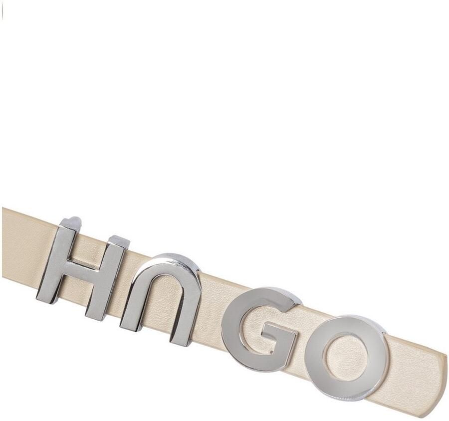 HUGO Leren riem Zula Belt 1 5cm Sluiting met tekst