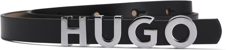 HUGO Leren riem Zula Belt 1 5cm Sluiting met tekst - Foto 6