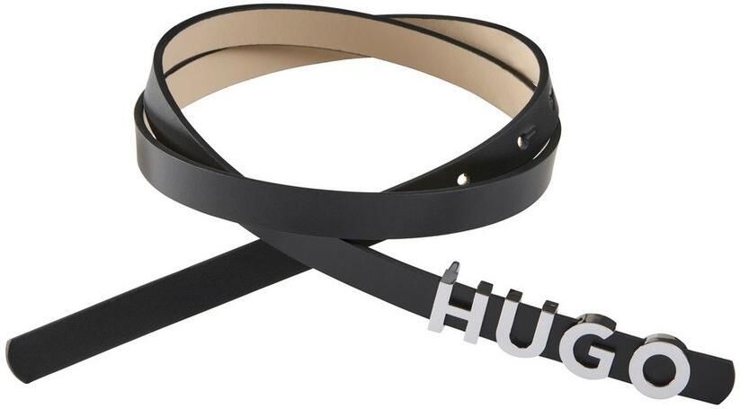 HUGO Leren riem Zula Belt 1 5cm Sluiting met tekst - Foto 5