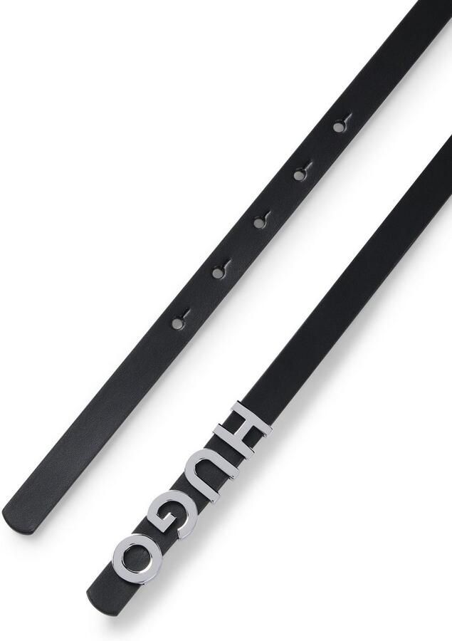 HUGO Leren riem Zula Belt 1 5cm Sluiting met tekst - Foto 4