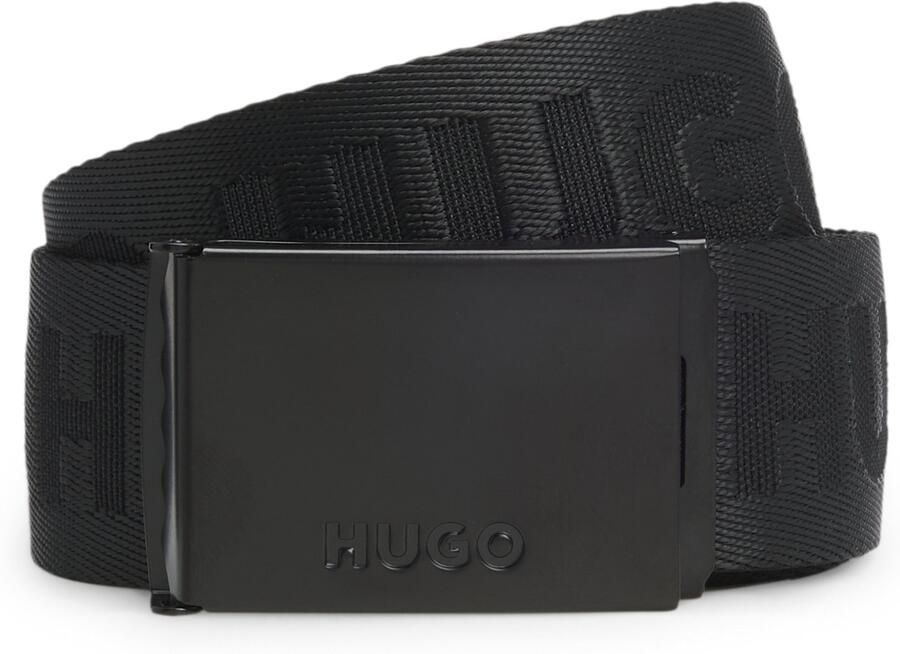 HUGO Stoffen riem Garratt-Tp- _Os35 met jacquard logo-tekst