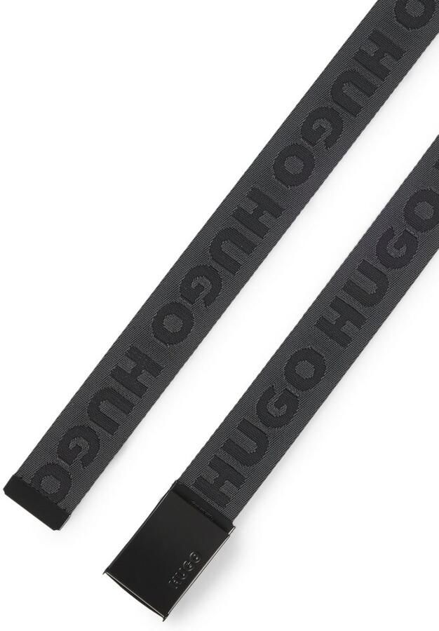 HUGO Stoffen riem Garratt-Tp- _Os35 met jacquard logo-tekst - Foto 2