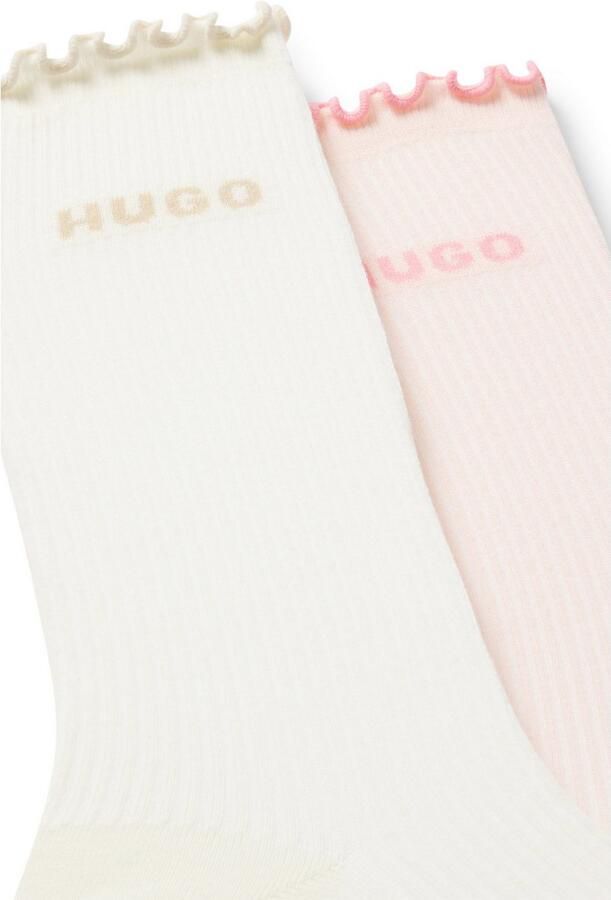 HUGO underwear Basic sokken 2P RS LETTUCE CC W Band licht gerimpeld (2 paar)