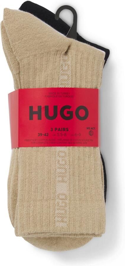HUGO underwear Basic sokken 3P QS RIB TAPE MD - Foto 3