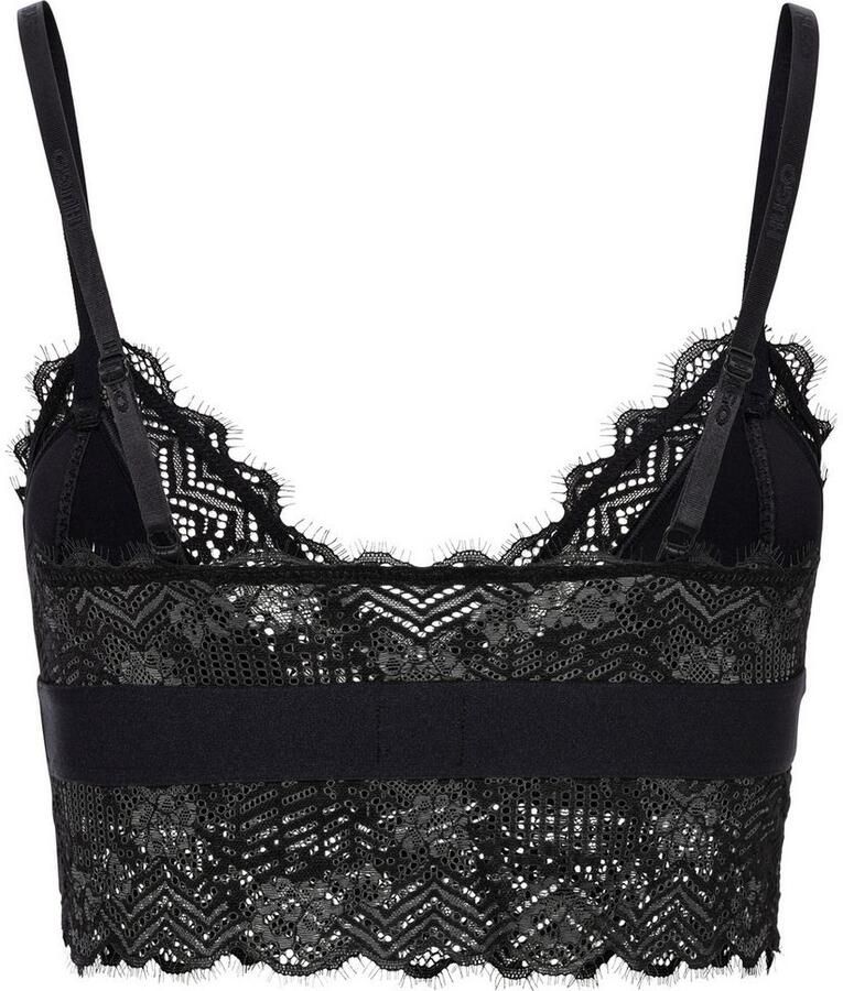 HUGO underwear Beugelloze-bh TRIANGLE RL LACE met hugo-label aan de tailleband - Foto 8