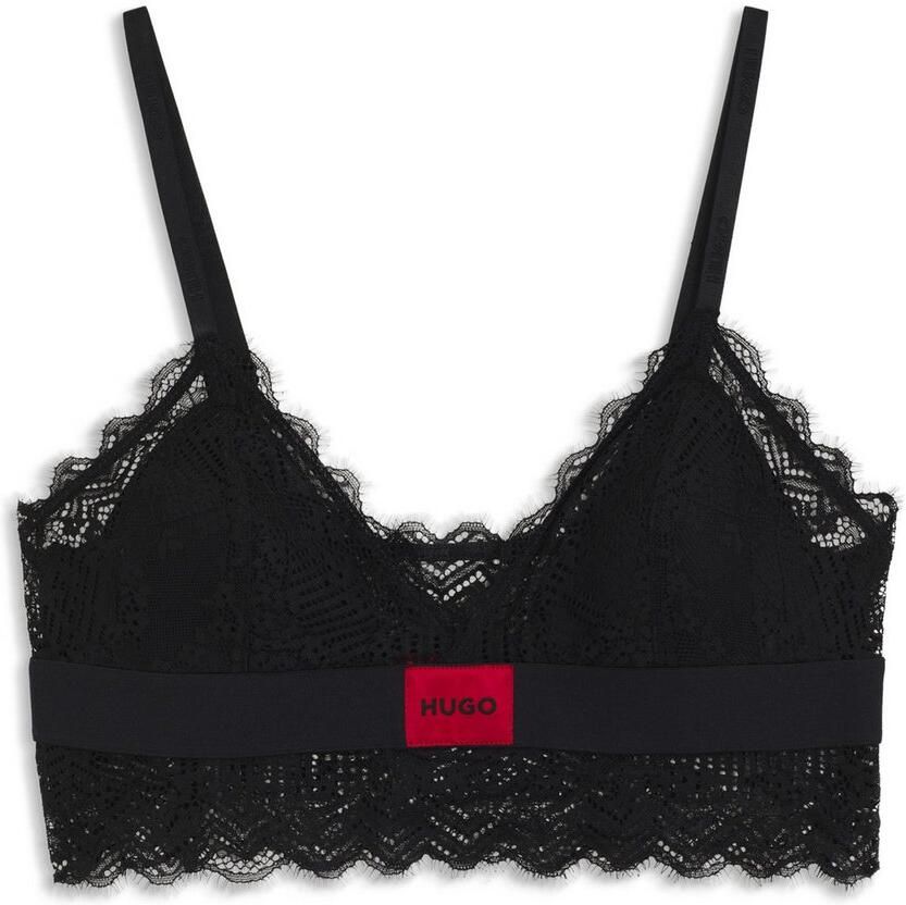 HUGO underwear Beugelloze-bh TRIANGLE RL LACE met hugo-label aan de tailleband - Foto 2