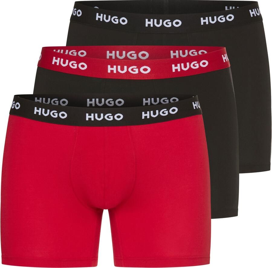 HUGO underwear Boxershort BOXERBR TRIPLE met elastische taille (3 stuks)