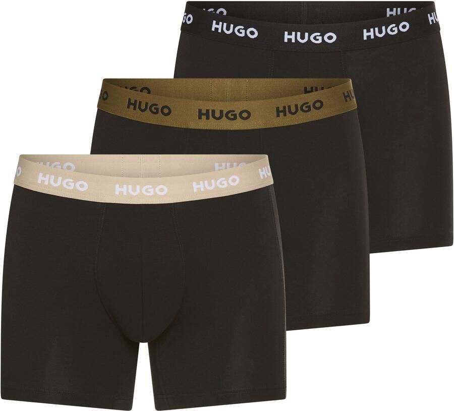 HUGO underwear Boxershort BOXERBR TRIPLE met elastische taille (3 stuks)