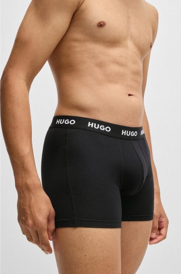 HUGO underwear Boxershort BOXERBR TRIPLET PACK met hugo logo-elastisch tailleband (3 stuks) - Foto 7