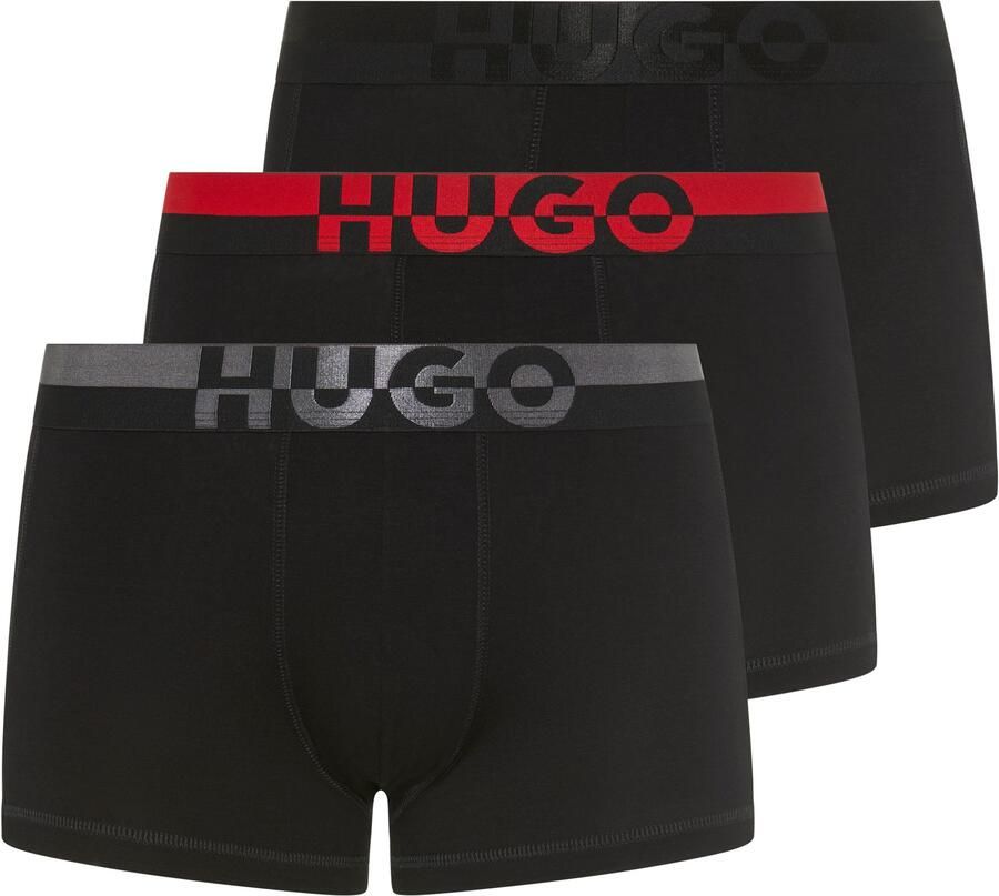 HUGO underwear Boxershort TRUNK TR. SPLIT LOGO nauwsluitend korte pijp (3 stuks) - Foto 8