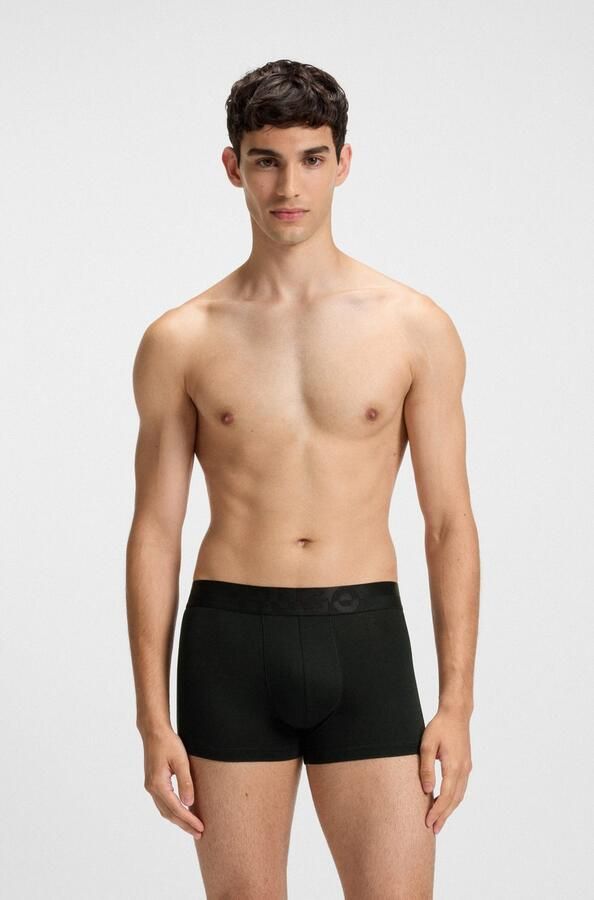HUGO underwear Boxershort TRUNK TR. SPLIT LOGO nauwsluitend korte pijp (3 stuks) - Foto 3