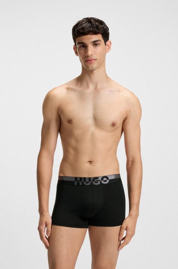 HUGO underwear Boxershort TRUNK TR. SPLIT LOGO nauwsluitend korte pijp (3 stuks) - Foto 4