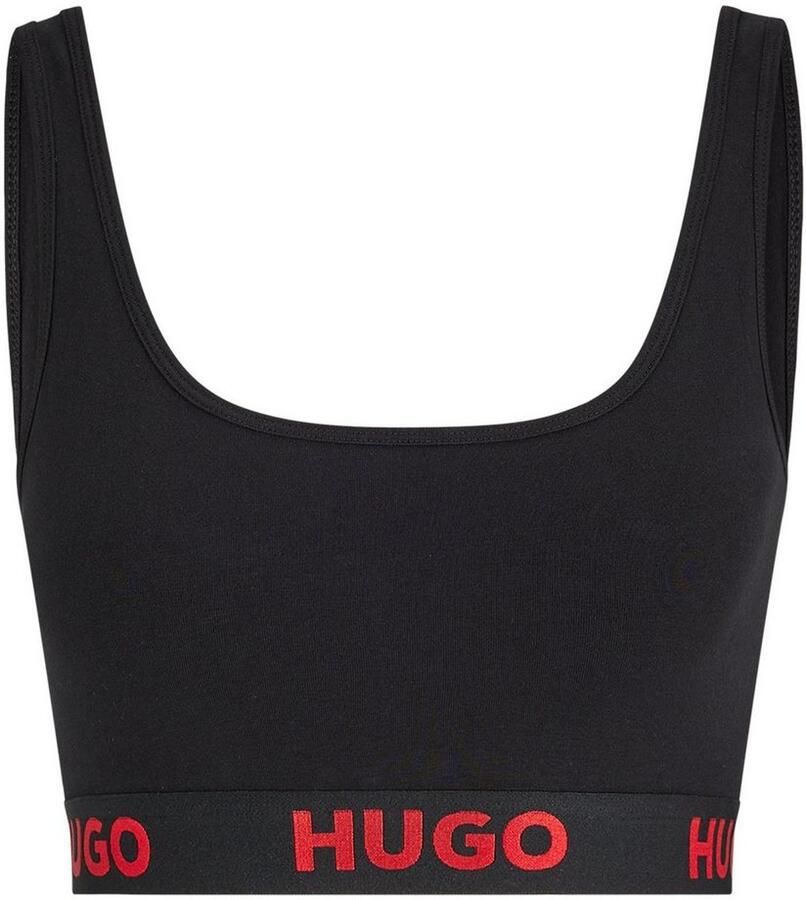 HUGO underwear Bralette-bh BRALETTE SPORTY LOGO met elastische taille