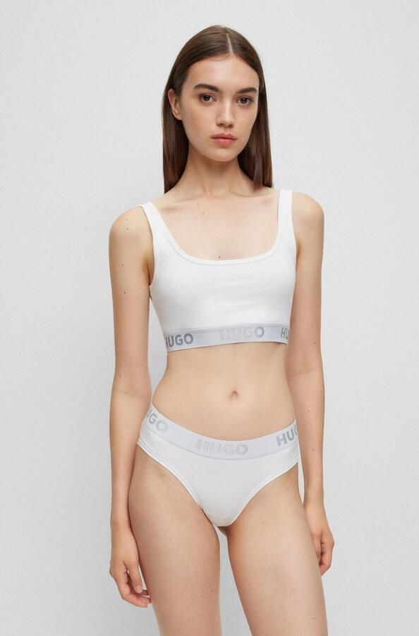 HUGO underwear Bralette-bh BRALETTE SPORTY LOGO met elastische taille - Foto 6