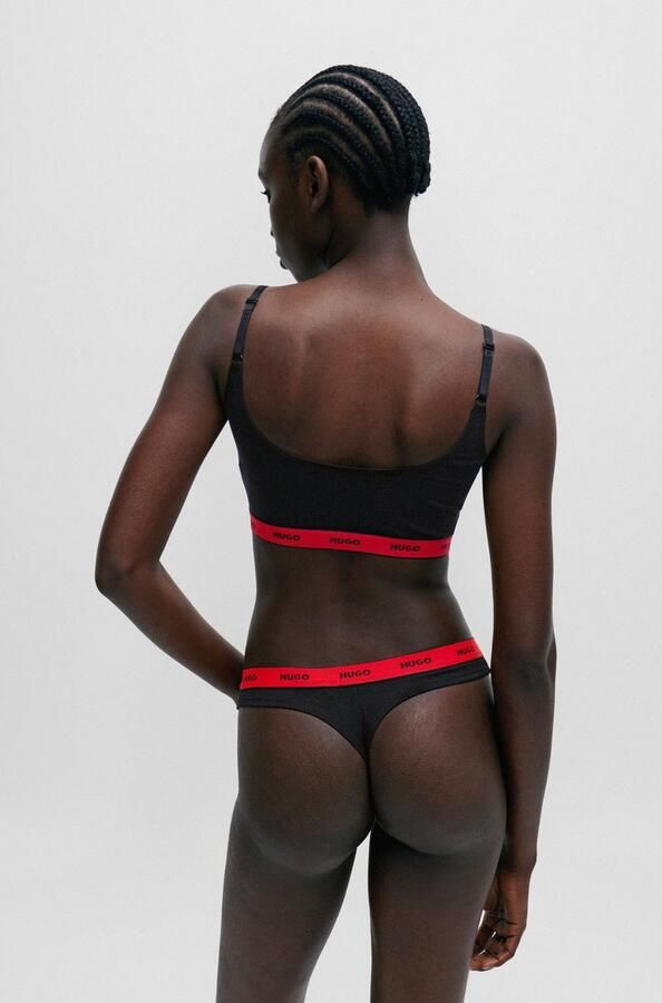 HUGO underwear Bralette-bh TWIN BRALETTE STRIPE met elastische taille (2-delig Set van 2) - Foto 5