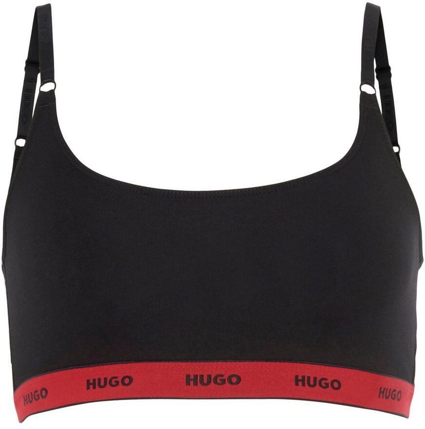 HUGO underwear Bralette-bh TWIN BRALETTE STRIPE met elastische taille (2-delig Set van 2)