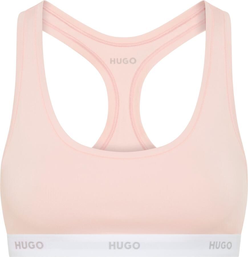 HUGO underwear Bralette Racerback-rug onderborstband met logo-belettering