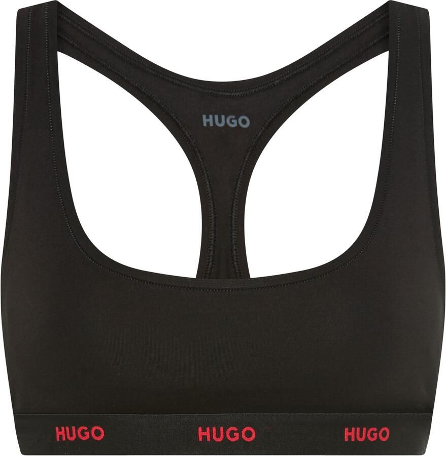 HUGO underwear Bralette Racerback-rug onderborstband met logo-belettering