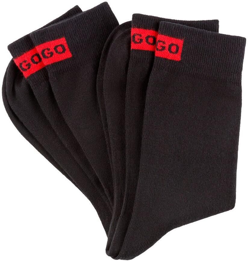 HUGO underwear Business-sokken 2P RS LABEL CC W met geborduurd merklabel (set 2 paar 2 stuks)