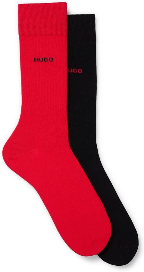 HUGO underwear Business-sokken 2P RS Uni CC met contrasterende hugo logo-opschrift (2 paar Set van 2) - Foto 6