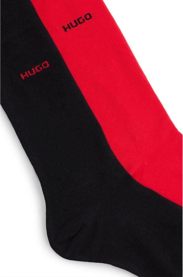 HUGO underwear Business-sokken 2P RS Uni CC met contrasterende hugo logo-opschrift (2 paar Set van 2) - Foto 2