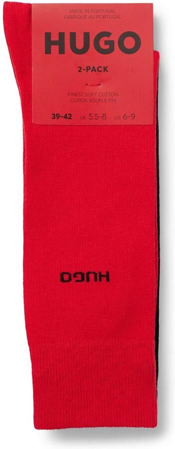 HUGO underwear Business-sokken 2P RS Uni CC met contrasterende hugo logo-opschrift (2 paar Set van 2) - Foto 4