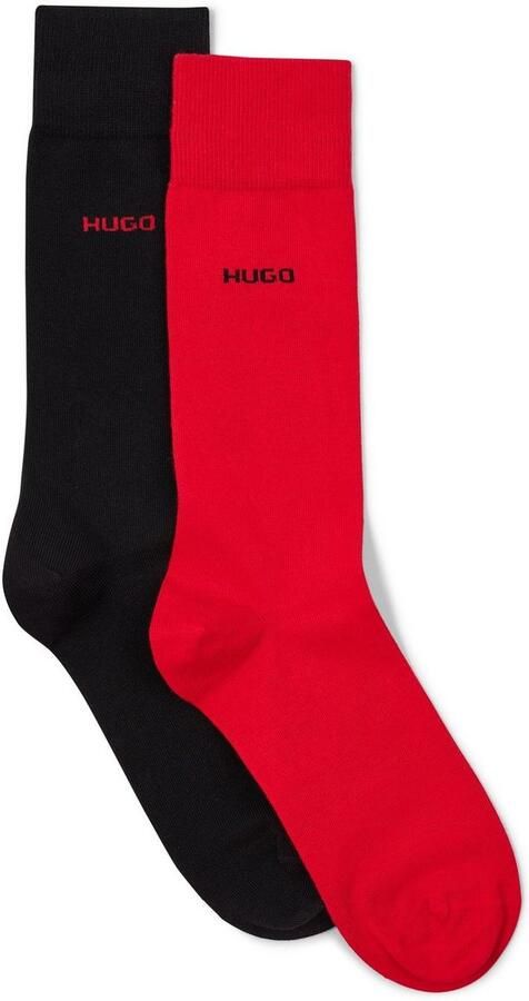 HUGO underwear Business-sokken 2P RS Uni CC met contrasterende hugo logo-opschrift (2 paar Set van 2) - Foto 3