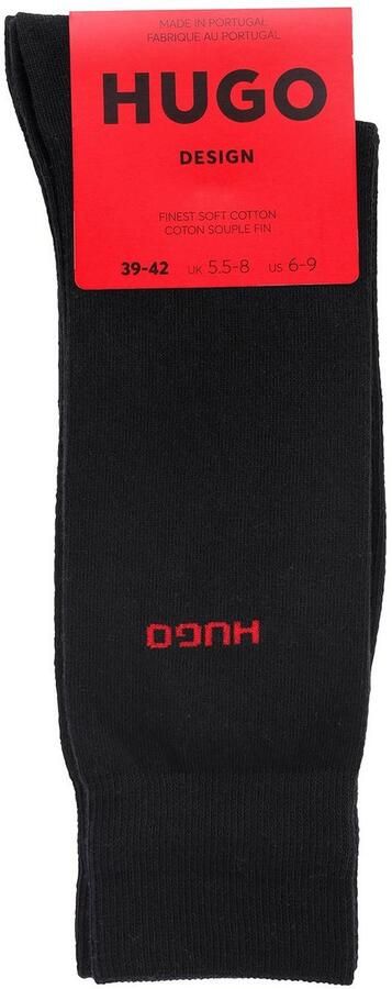 HUGO underwear Business-sokken 2P RS Uni CC met contrasterende hugo logo-opschrift (2 paar Set van 2) - Foto 5
