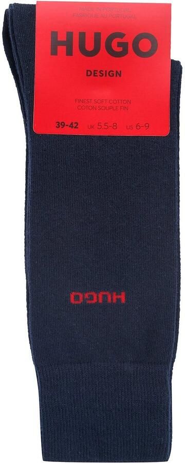 HUGO underwear Business-sokken 2P RS Uni CC met contrasterende hugo logo-opschrift (2 paar Set van 2) - Foto 8