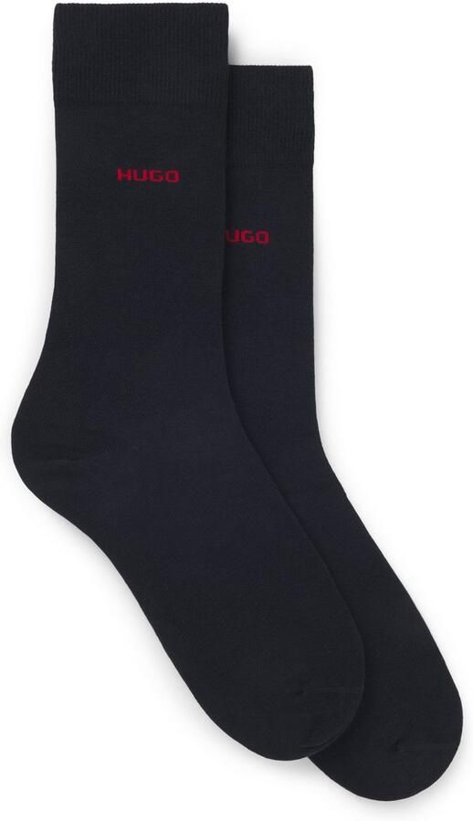 HUGO underwear Business-sokken 2P RS Uni CC met contrasterende hugo logo-opschrift (2 paar Set van 2) - Foto 6