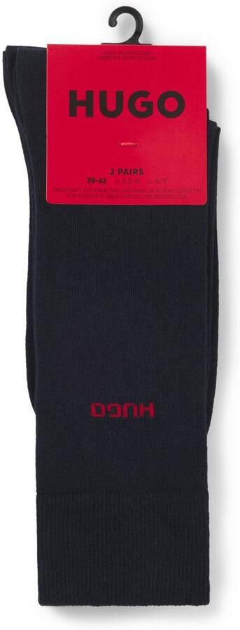 HUGO underwear Business-sokken 2P RS Uni CC met contrasterende hugo logo-opschrift (2 paar Set van 2) - Foto 9