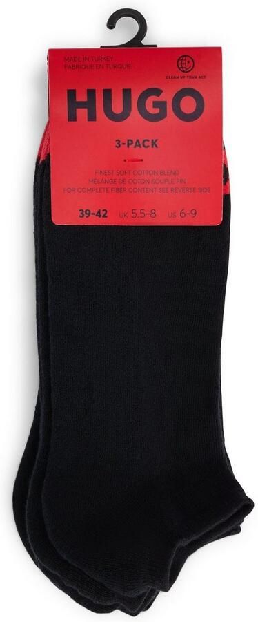 HUGO underwear Business-sokken 3P LC PLUSH TAPE CC met hugo logo-borduursel op rode kleurstrip (3 paar Set van 3) - Foto 8