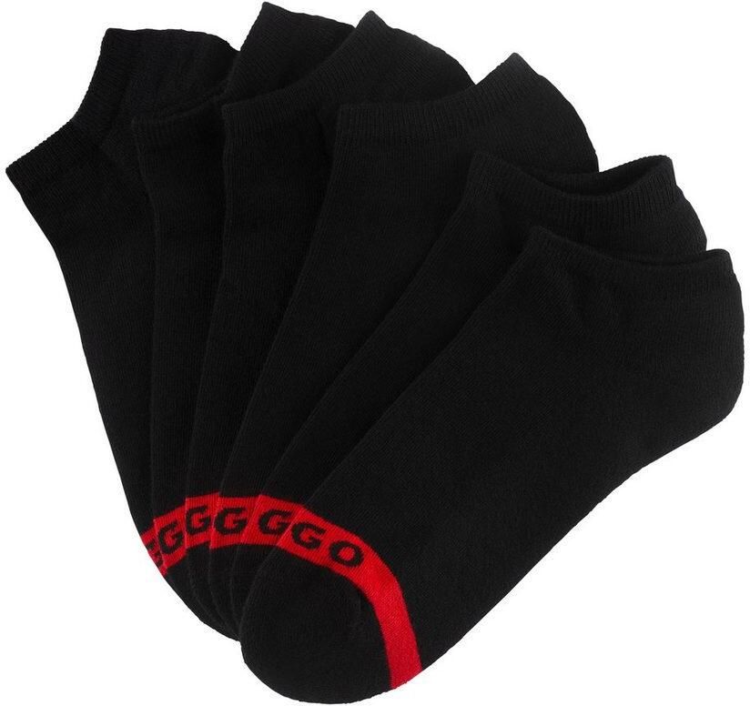 HUGO underwear Business-sokken 3P LC PLUSH TAPE CC met hugo logo-borduursel op rode kleurstrip (3 paar Set van 3) - Foto 2