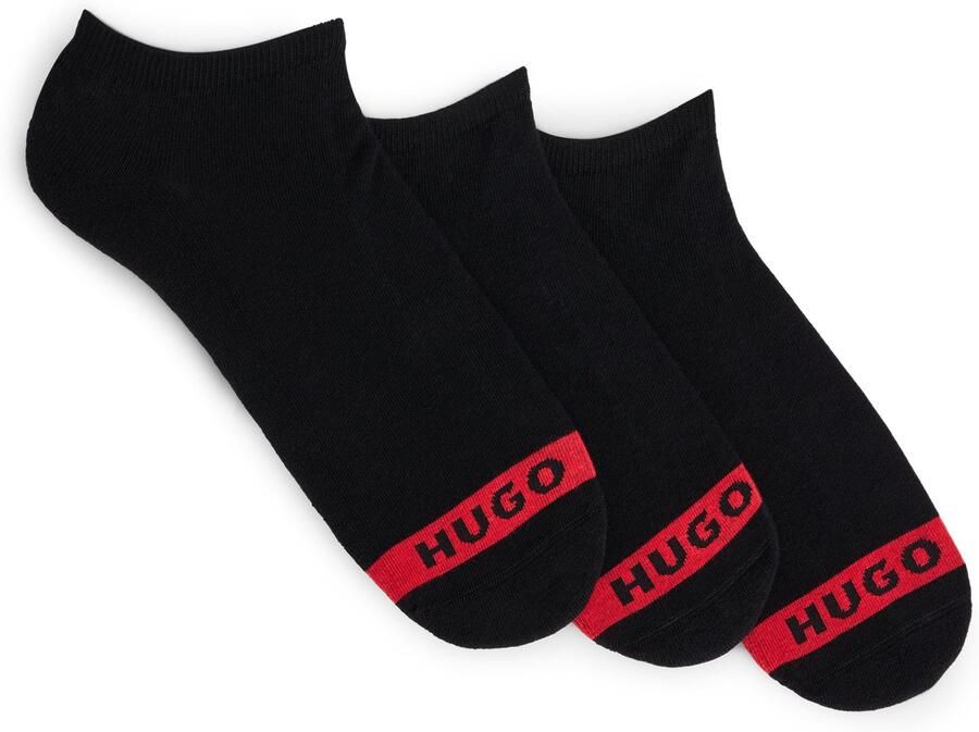 HUGO underwear Business-sokken 3P LC PLUSH TAPE CC met hugo logo-borduursel op rode kleurstrip (3 paar Set van 3) - Foto 3