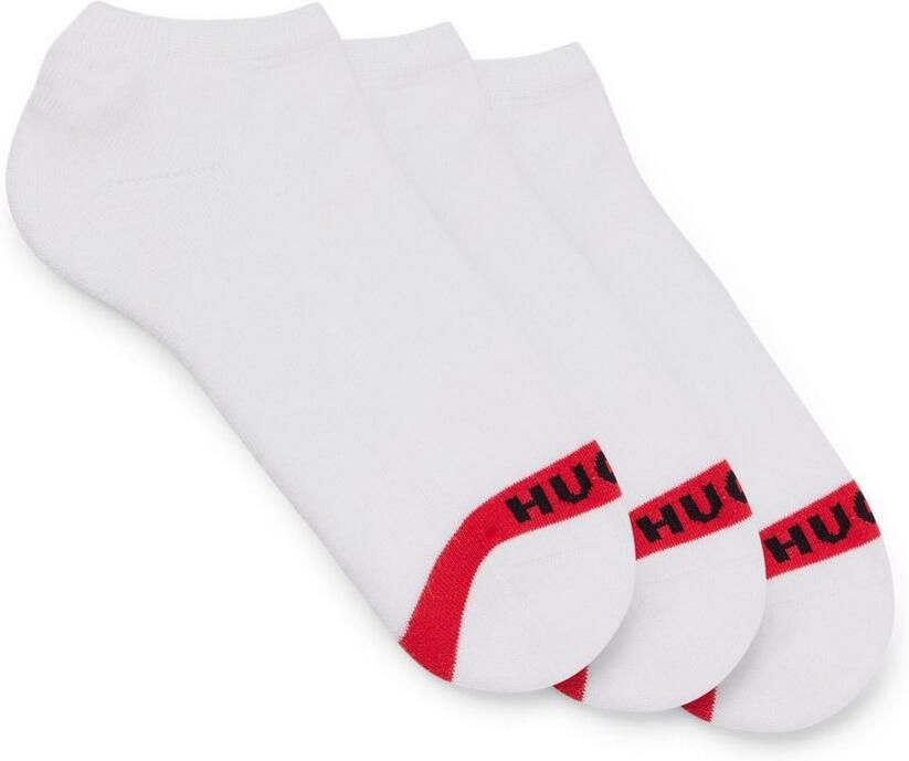 HUGO underwear Business-sokken 3P LC PLUSH TAPE CC met hugo logo-borduursel op rode kleurstrip (3 paar Set van 3) - Foto 4