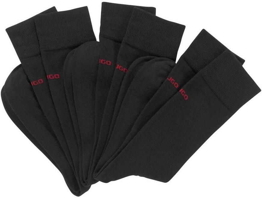 HUGO underwear Business-sokken 3P RS UNI CC met contrasterende hugo logo-opschrift (3 paar Set van 3) - Foto 2