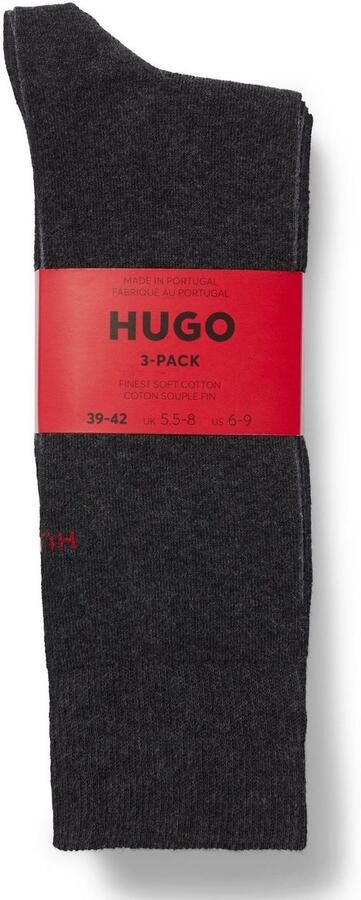 HUGO underwear Business-sokken 3P RS UNI COLORS CC met hugo boss logo-opschrift (3 paar Set van 3) - Foto 5