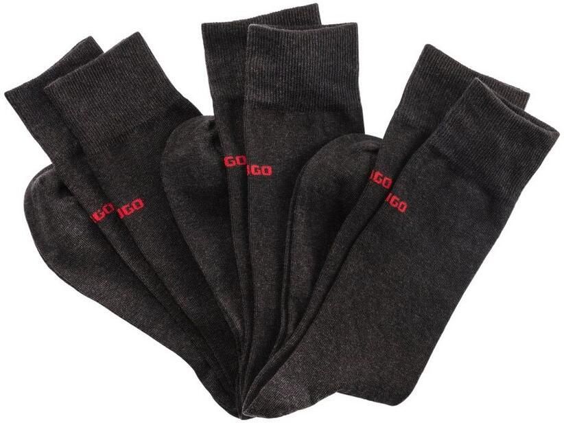 HUGO underwear Business-sokken 3P RS UNI COLORS CC met hugo boss logo-opschrift (3 paar Set van 3) - Foto 3