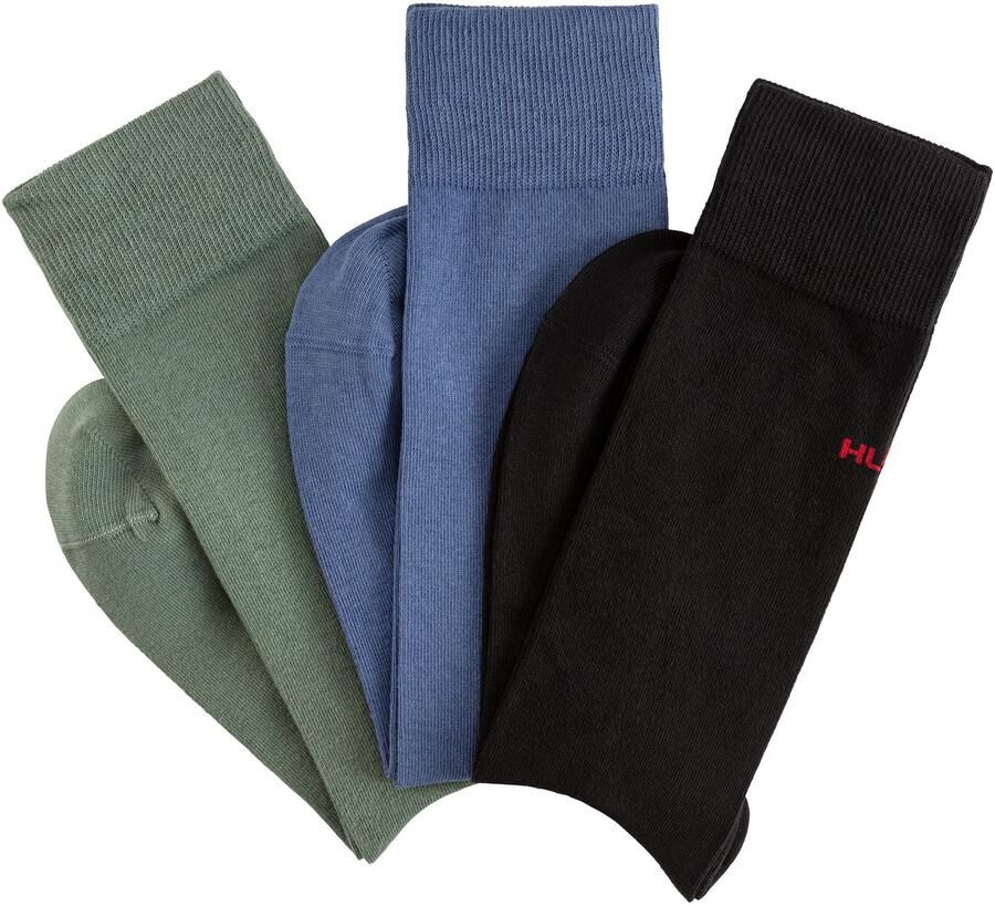 HUGO underwear Business-sokken 3P RS UNI COLORS CC met hugo boss logo-opschrift (3 paar Set van 3) - Foto 2