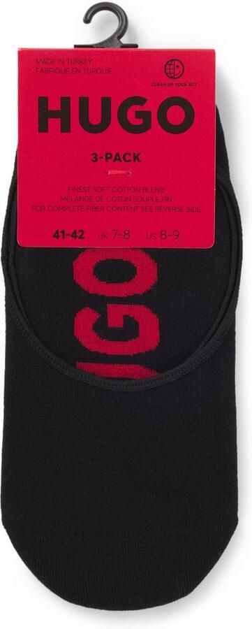 HUGO Kousenvoetjes met labelprint in een set van 3 paar - Foto 5