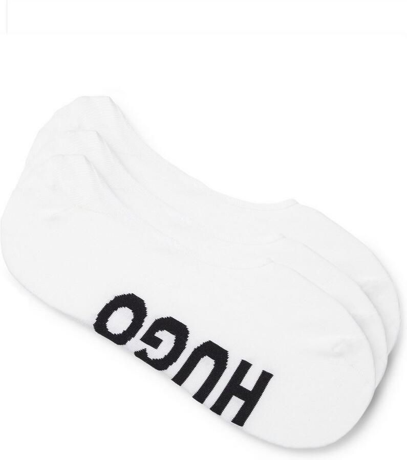 HUGO Kousenvoetjes met labelprint in een set van 3 paar