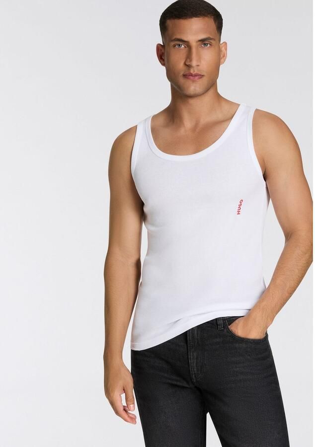 HUGO underwear Geribde tanktop Basic ronde hals (3-delig Set van 3) - Foto 4