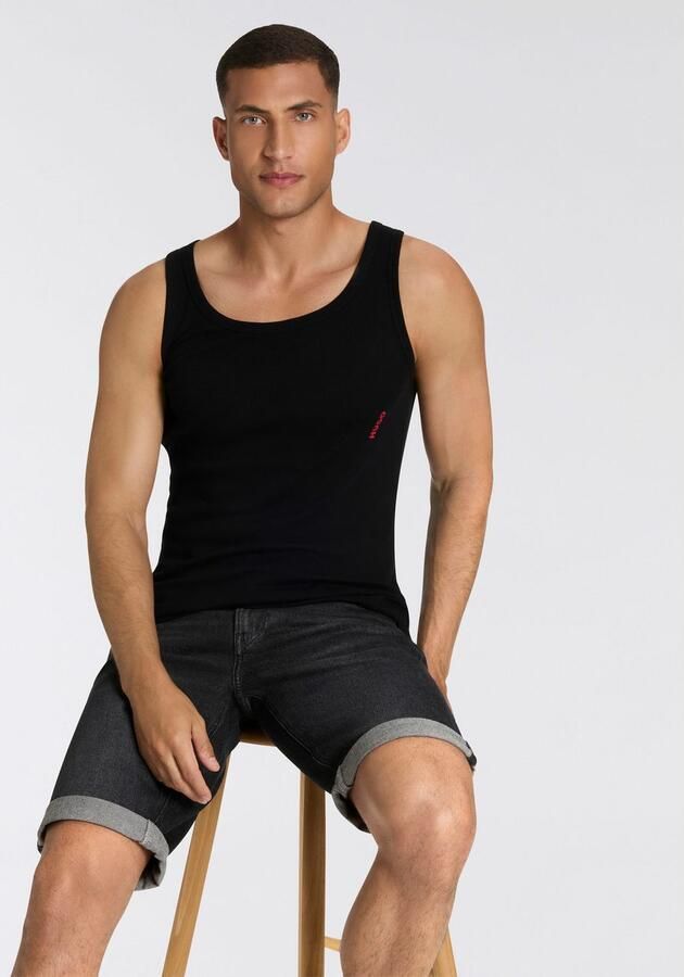 HUGO underwear Geribde tanktop Basic ronde hals (3-delig Set van 3) - Foto 2